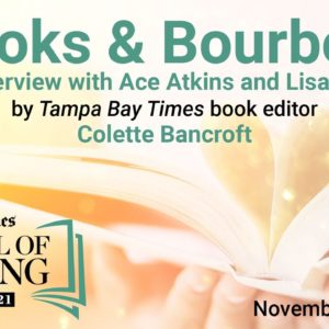 Ace Atkins and Lisa Unger at the 2021 Tampa Bay Times Festival of Reading