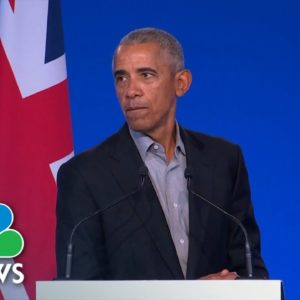 Obama At COP26 Climate Summit: 'We Are Nowhere Near Where We Need To Be Yet'
