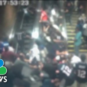 Video Shows People Falling On Each Other In Escalator Malfunction Near Boston