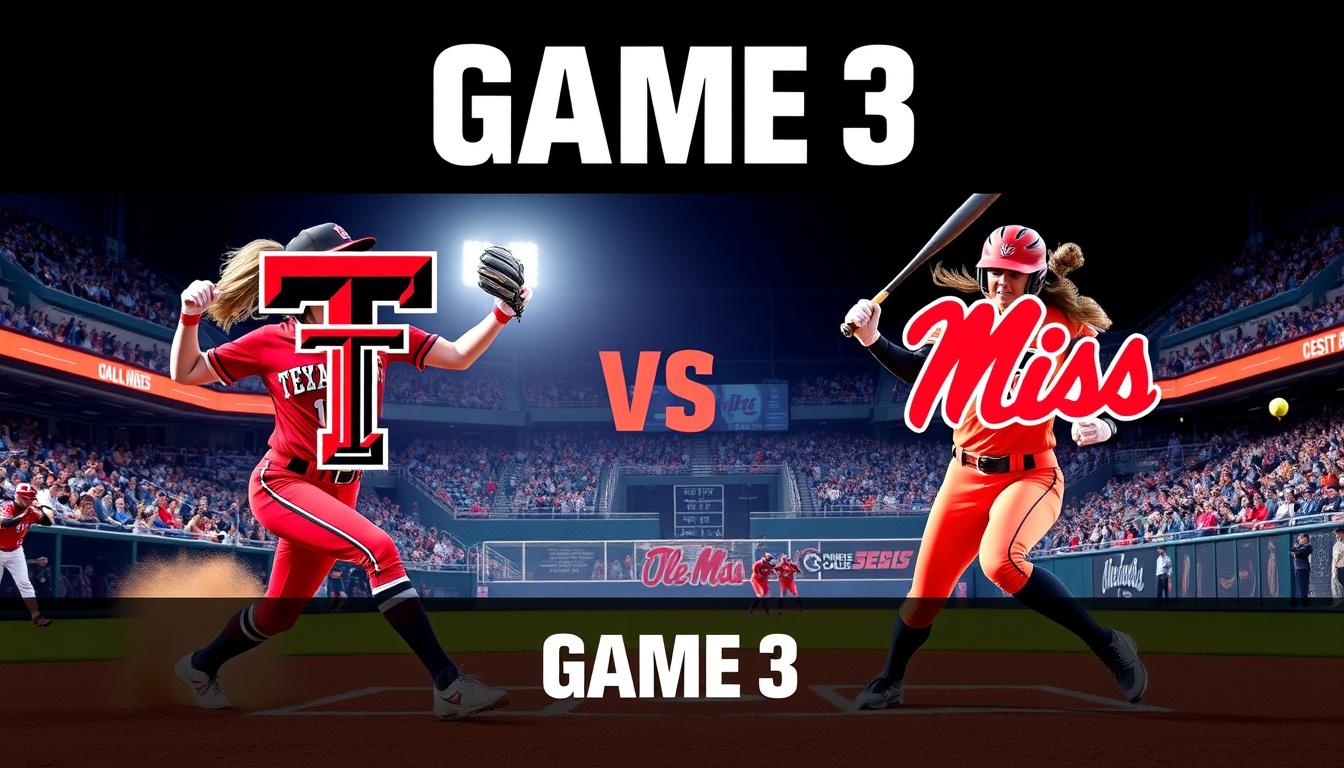 Thrilling Showdown: Extended Highlights of Texas Tech vs. Ole Miss in Game 3 of the 2025 Women’s College World Series